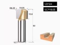 Фреза пазова округлена 12.7*19.05 HUHAO Купить Фреза пазова округлена 12.7*19.05 HUHAO цена, фото, фотография, изображение, картинка 4
