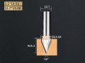 Купить Фреза фасонна GV 12.7*15.08*45° HUHAO  цена, фото, фотография, изображение, картинка 4
