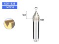 Купить Фреза фасонна GV 6.35*14.28*60° HUHAO  цена, фото, фотография, изображение, картинка 4