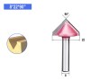 Фреза фасонна GV 8*22*90° HUHAO Купить Фреза фасонна GV 8*22*90° HUHAO цена, фото, фотография, изображение, картинка 3